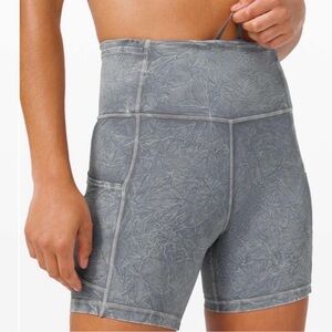 lululemon Athletica Fast and Free Short Ice Dye Ice Wash